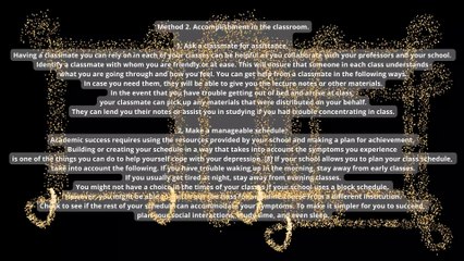 How to Attend Classes While Having Depression Issues.