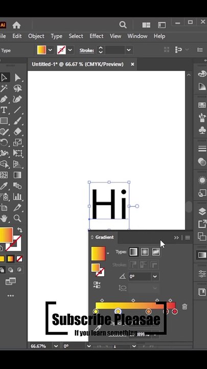 How to add gradient in text | Adobe Illustrator Tutorial