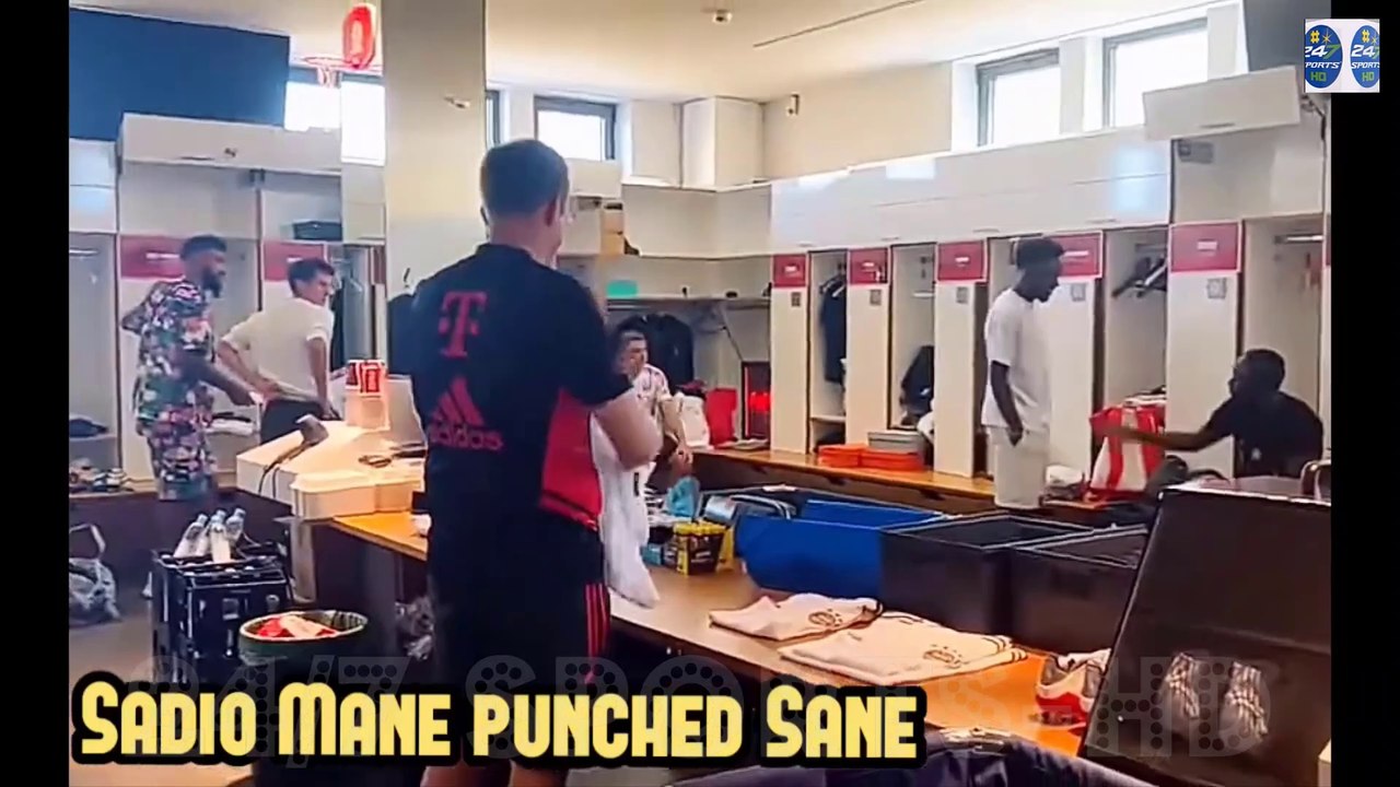 Sadio Mané Fight Sane in the Dressing room as Mane punch Leroy Sane’s Face - Mane vs Sane 