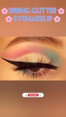 Spring Glitter Eyemakeup How to create This Amazing Look