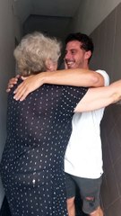 Mother Reacts to Surprise Visit From Son