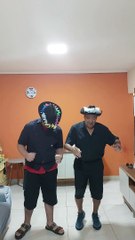 Luis Henrique e Vovô Valdivino Dançando Salsa Caribe