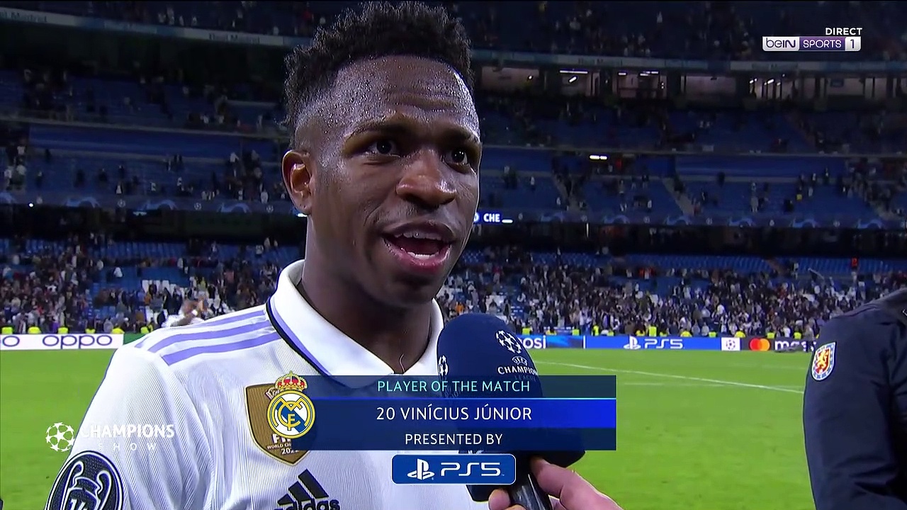 Vinicius Jr : "Notre meilleur match cette saison"