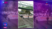 Asamblea de Barrios de la CDMX se manifiesta en Azcapotzalco