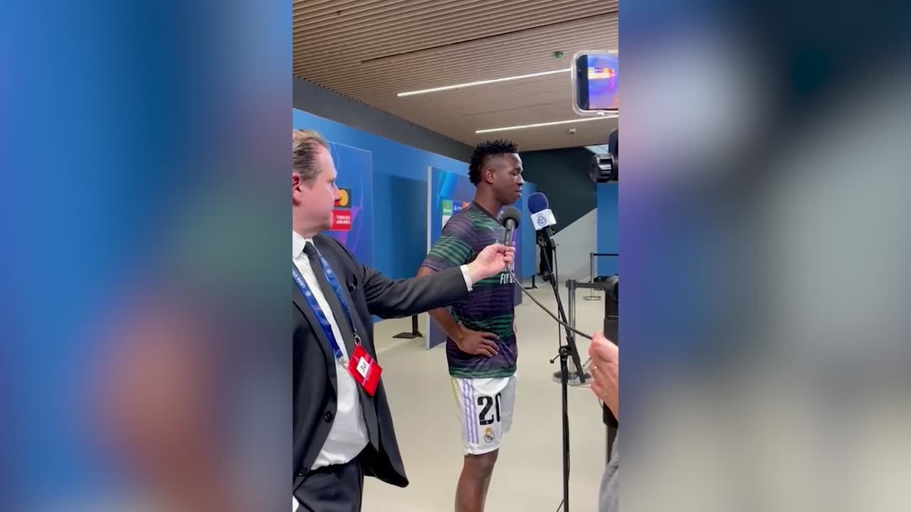 Vinicius, sobre Mbappé: "No pienso nada, pienso en los jugadores que tenemos aquí"
