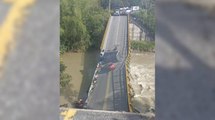 Se cayó puente que comunica al Valle del Cauca con el Quindío