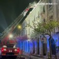 Paura a Messina, incendio nella Galleria Vittorio Emanuele: in fiamme locale centro estetico