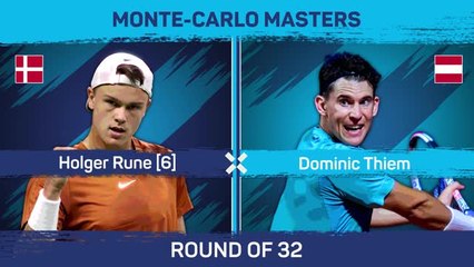 Télécharger la video: Rune beats Thiem to reach Monte-Carlo last 16