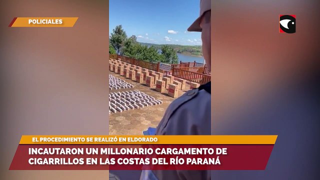 Incautaron un millonario cargamento de cigarrillos en las costas del Río Paraná