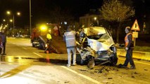 Kilis'te hafif ticari araçla tır çarpıştı: 1 yaralı