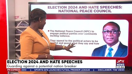 PM Express with Aisha Ibrahim || Election 2024 and Hate Speeches: Guarding against a potential nation breaker - Joy News (12-4-23)