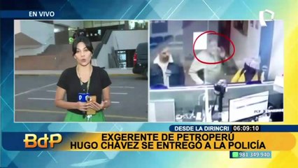 Hugo Chávez permanece en la Dirincri tras entregarse a la Policía Nacional