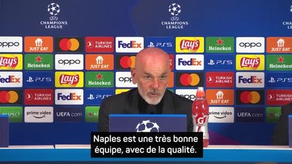 Quarts - Pioli : "Nous sommes seulement à mi-chemin"