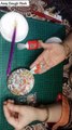 How to make beautiful handmade Stoler pin Clay work video tutorial....!!!!