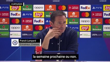 Quarts - Lampard : "La porte de la qualification est encore ouverte"
