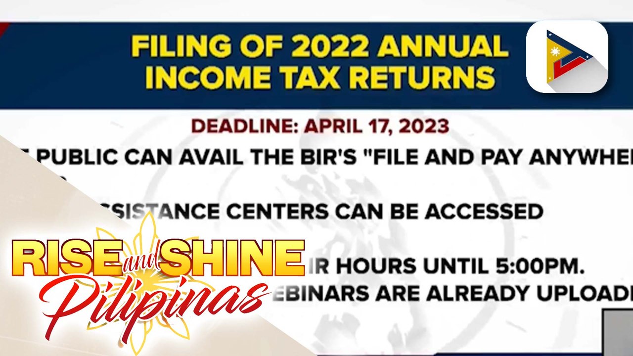 BIR Wala nang extension ang ITR filing video Dailymotion