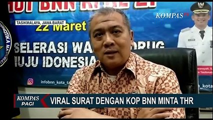 Viral! Surat KOP BNN Minta THR ke Otobus Budiman di Tasikmalaya