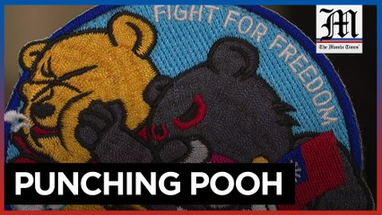 Punching Pooh: unofficial air force badge all the rage in Taiwan