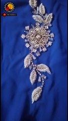 Dabka and stones work