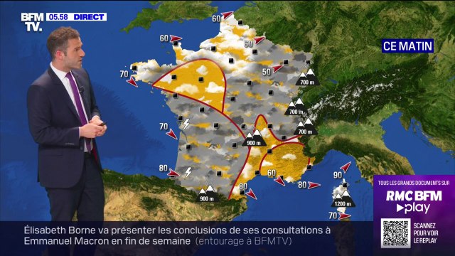 Des températures fraîches et des averses fréquentes ce jeudi, de la neige sur les massifs