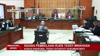 Sidang Pledoi, Teddy Minahasa Heran Sempat Dinyatakan Positif Sabu