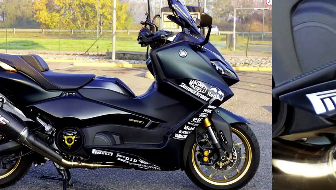 T MAX 560 TECH MAX SC PROJECT NO STOCK EXHAUST SOUND