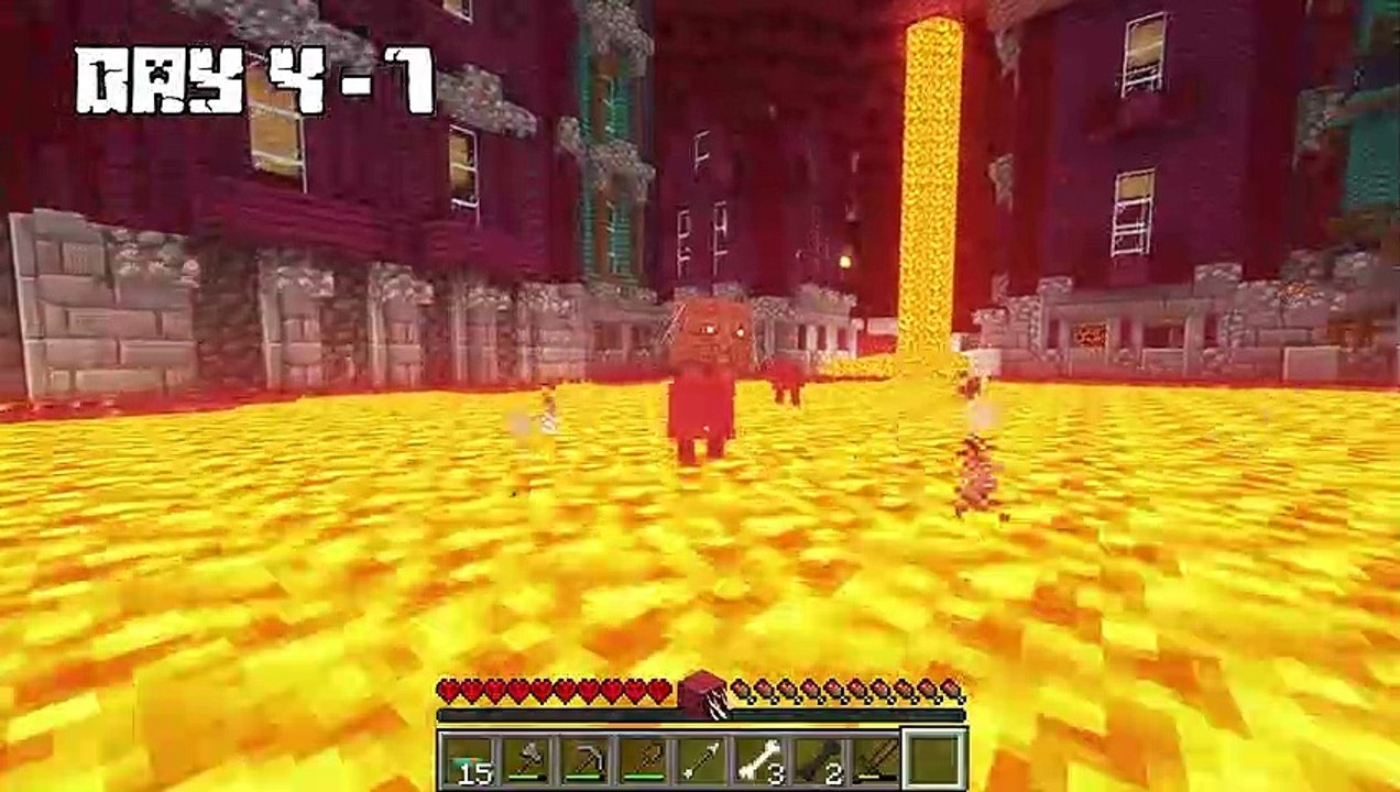 I Survived 100 DAYS as a STRIDER in HARDCORE Minecraft!
