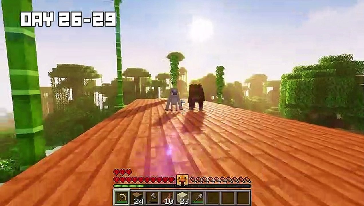 I Survived 100 DAYS as a LION in HARDCORE Minecraft!