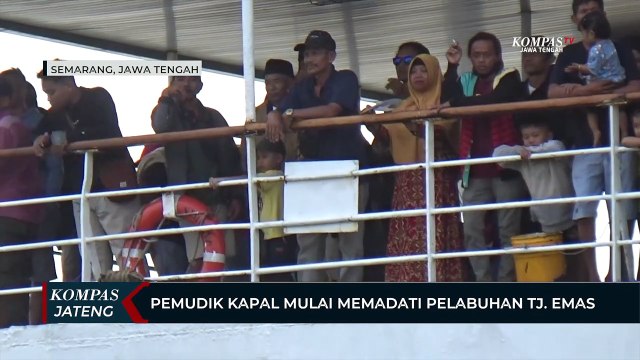 Pemudik Kapal Mulai Memadati Pelabuhan Tanjung Emas Semarang