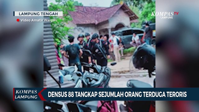 Densus 88 Tangkap Sejumlah Orang Terduga Teroris di Lampung Tengah