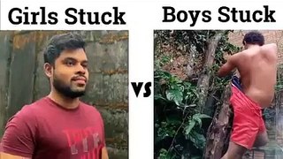 GIRLS VS BOYS FUNNY VIDEO ||FUNNY VIDEO || HINDI FUNNY VIDEO || THE BOYS MEEMS