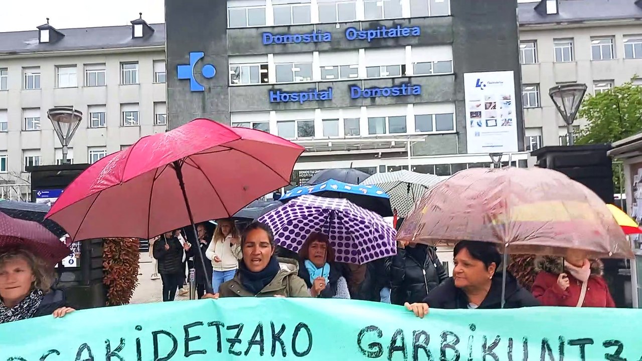 Huelga de limpieza - Hospital Donostia