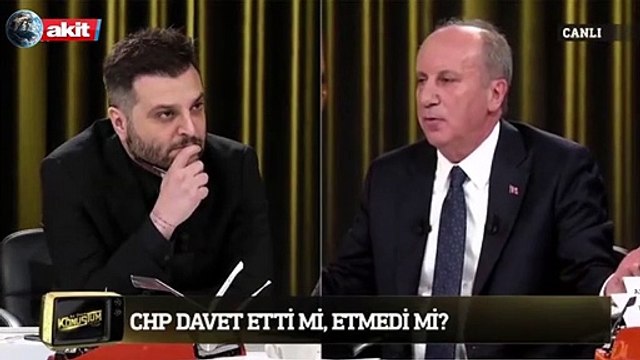 Candaş Tolga Işık ve Muharrem İnce arasında canlı yayında tartışma