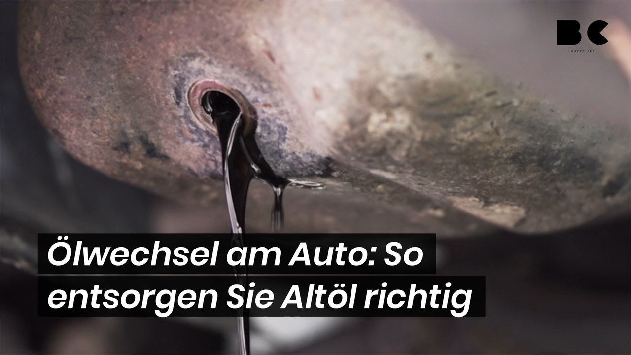 Ölwechsel am auto: so entsorgen sie altöl richtig