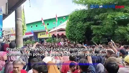 Harga Bahan Pokok Relatif Turun, Jokowi Sebut Pasokan Barang Lancar