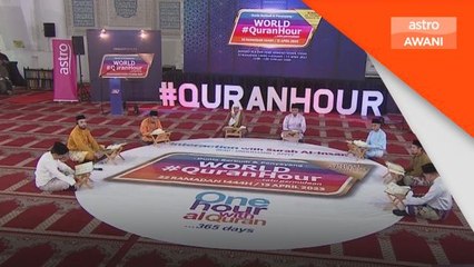 Raja Permaisuri Agong berangkat ke World #QuranHour2023