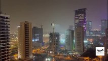 أمطار رعدية تهطل بغزارة على الرياض وضواحيها