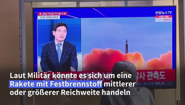 Nordkorea feuert offenbar neuartige Rakete ab