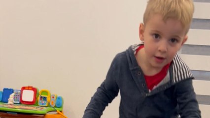 Kid has an adorable reaction on opening his birthday present