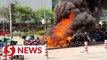 Nine motorbikes, four electric scooters destroyed in fire outside KL mall