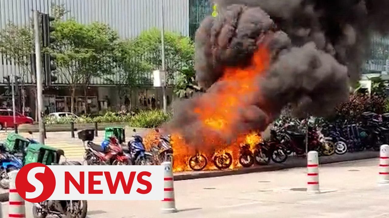 Nine motorbikes, four electric scooters destroyed in fire outside KL mall