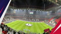 Keren dan Kreatif,  Suporter AC Milan Bikin Koreo Raksasa saat Lawan Napoli di Liga Champions