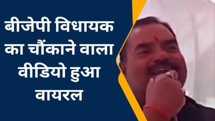 बीजेपी विधायक के बिगड़े बोल कहा, सबसे बड़े माफिया ने चुनाव में मुझे दिया चंदा, वीडियो वायरल