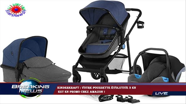 Kinderkraft : votre poussette évolutive 3 en est en promo chez Amazon !