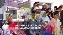 Ratusan Anak Yatim Piatu Buka Puasa Bersama di Halaman Gereja, di Surabaya