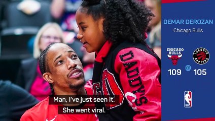 DeRozan's daughter a screaming success!