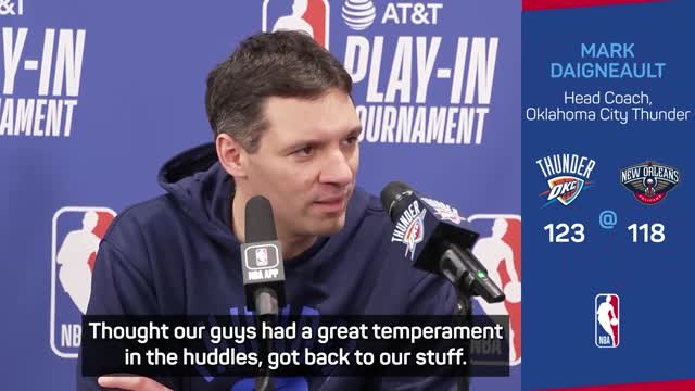 OKC showed 'great poise' in Pelicans play-in win