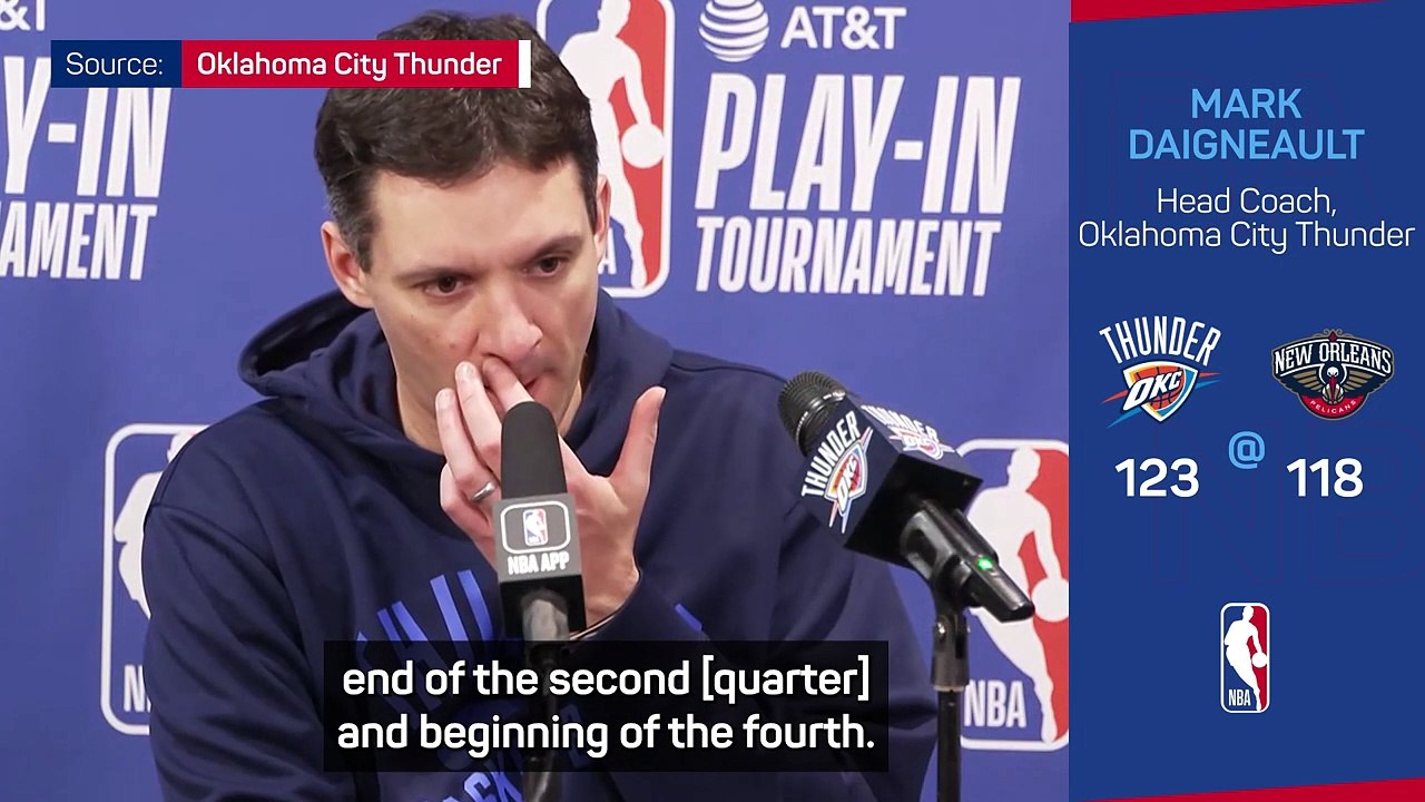 OKC showed 'great poise' in Pelicans play-in win