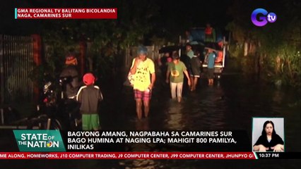 下载视频: Bagyong Amang, nagpabaha sa Camarines Sur bago humina at naging LPA; Mahigit 800 pamilya, inilikas| SONA