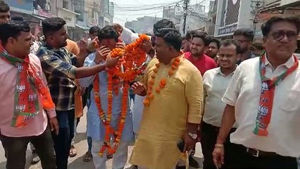 नवनियुक्त भाजपा जिला अध्यक्ष का जगह-जगह हुआ स्वागत